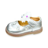 Ballet Bow Pumps Silver